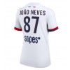 Paris Saint-Germain Joao Neves #87 Bortedrakt Kvinner 2025-26 Kortermet Paris Saint-Germain Joao Neves #87 Bortedrakt Kvinner 2025-26 Kortermet